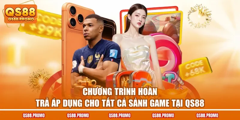 Chương trình hoàn trả áp dụng cho tất cả sảnh game tại QS88